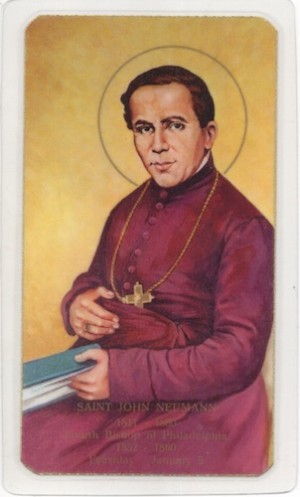 St. John Neumann Prayer Card